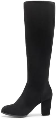 DREAM PAIRS Women's Chunky Heel Knee High Boots - Image 2