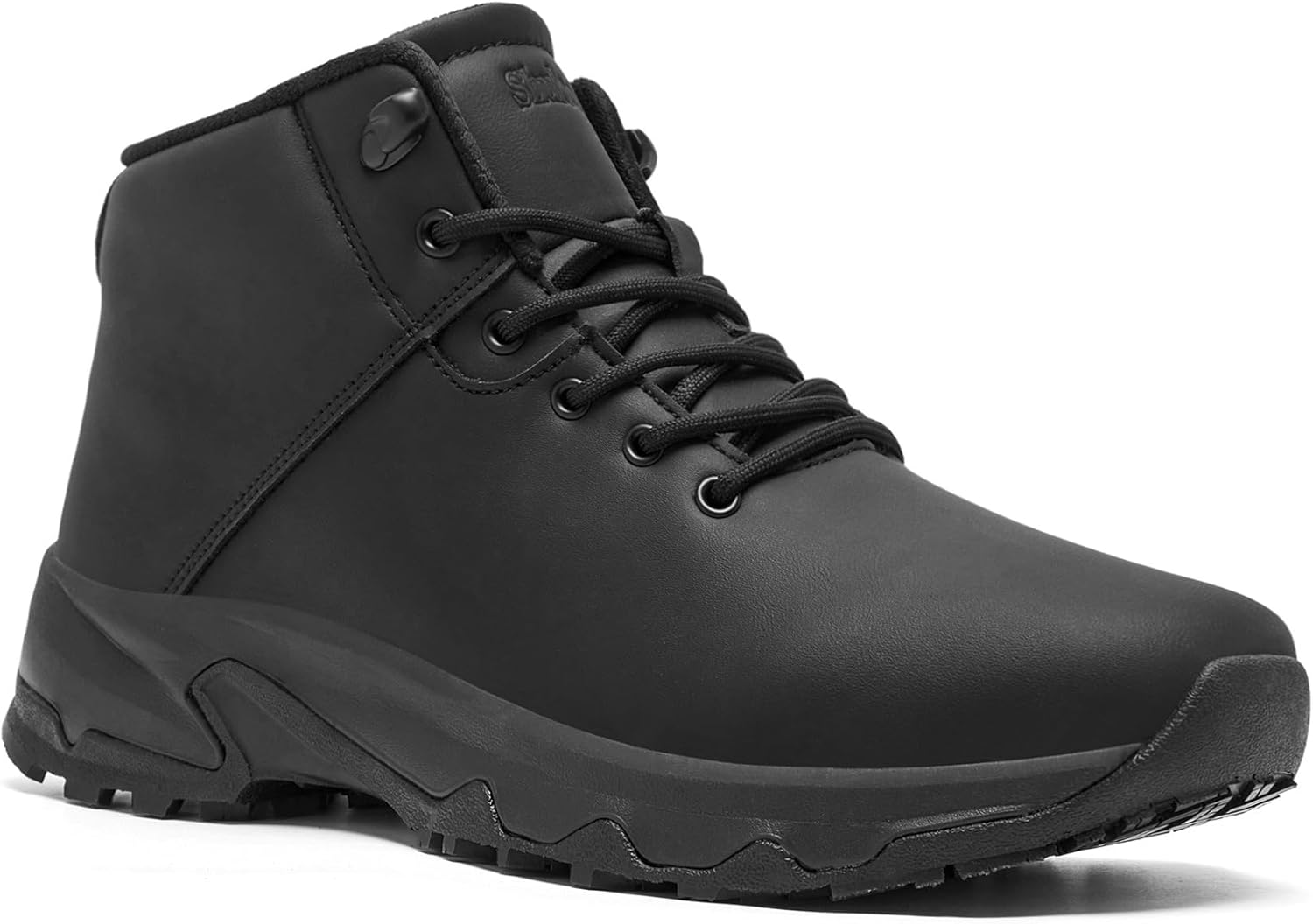SHULOOK Non Slip Work Boots for Men Slip Resistant Shoes Waterproof Food Service Chef Kitchen Restaurant Working Boots Casual Leather Ankle Boot Outdoor Walking Booties - Image 9